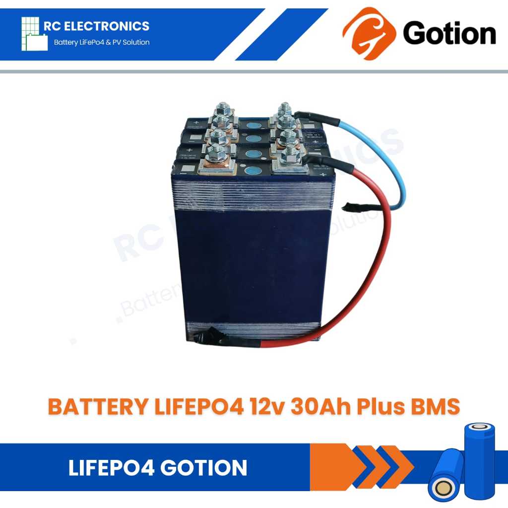 Battery Lifepo4 12v 30Ah Plus BMS