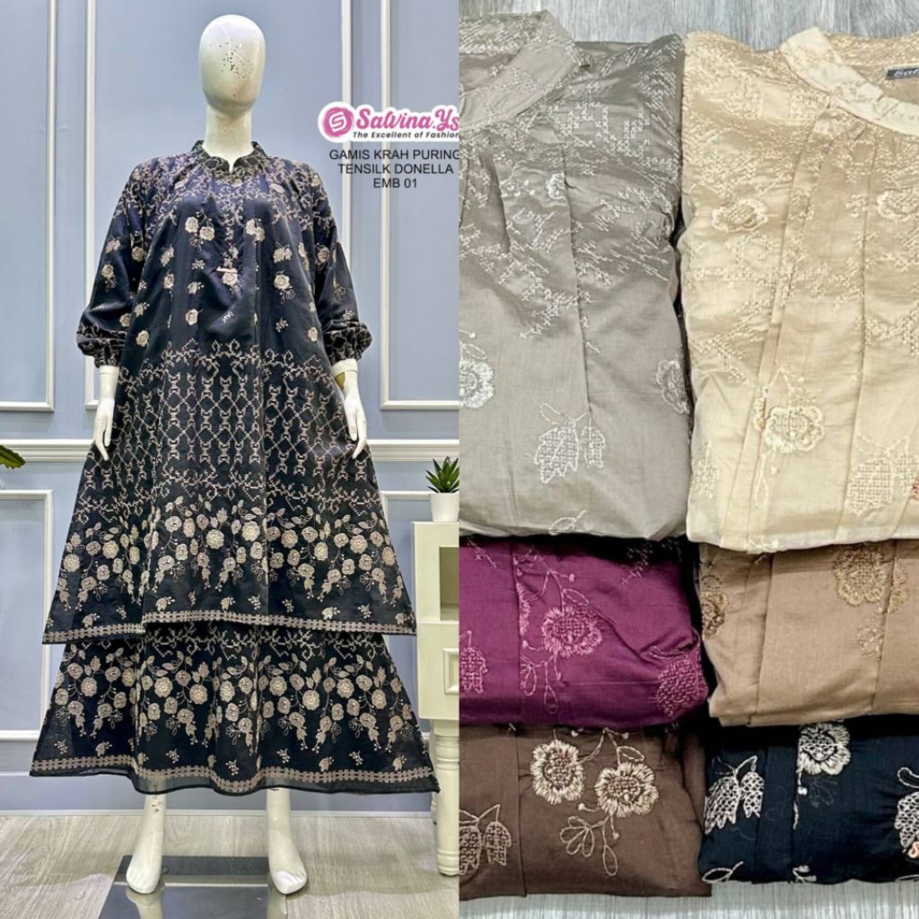 salvina gamis Bordir melayu