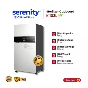 STERLISATOR STERILIZER STERILISATOR SERENITY 2 PINTU K-103L STERILISATOR 2 PINTU AUTOCLAVE / STERILI