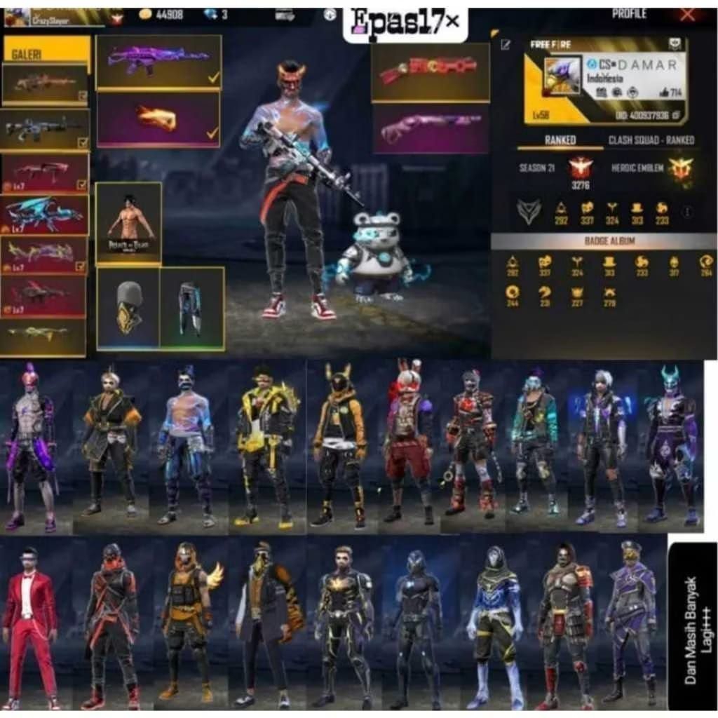 GARENA FF OLD SULTAN GERATIS SARUNG JEMPOL