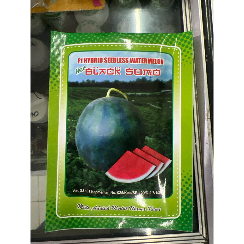 BENIH SEMANGKA BLACK SUMO KEMASAN 20gr Original pabrik