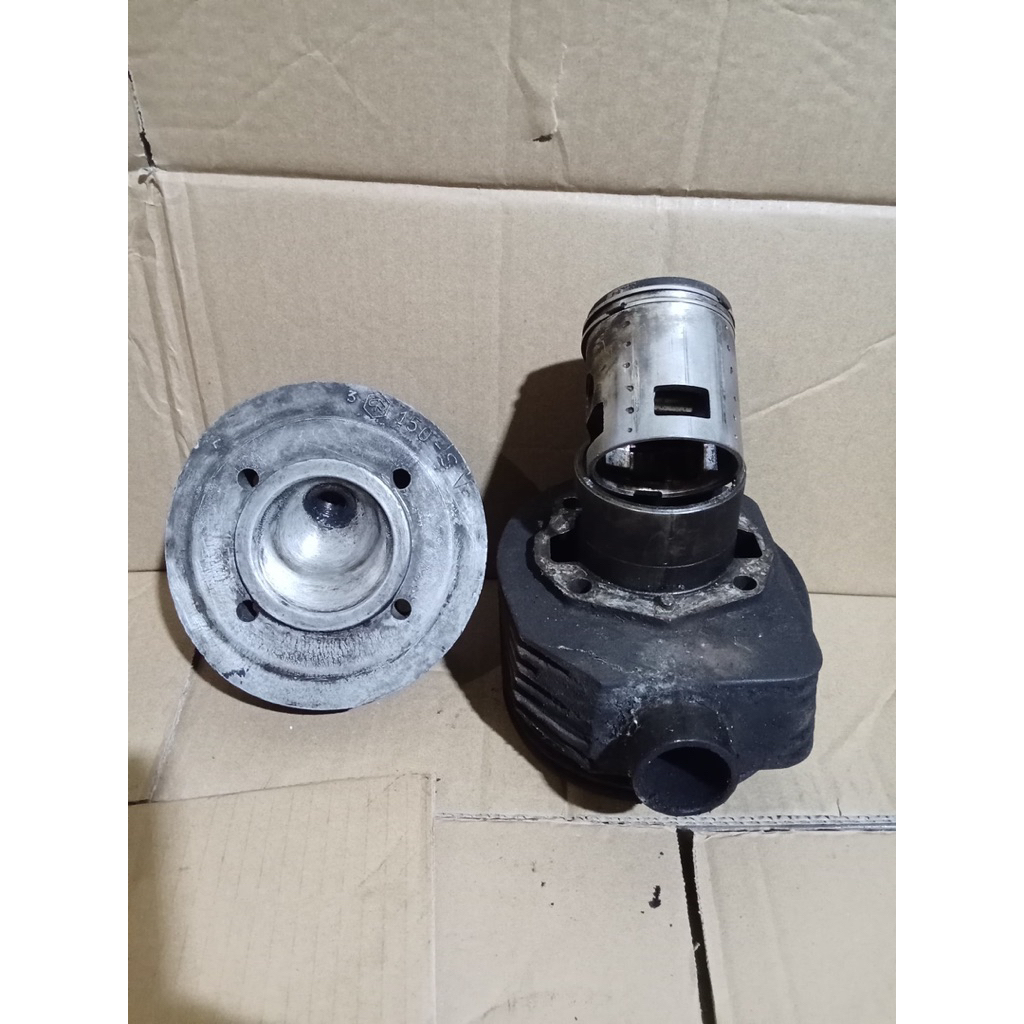 Blok Vespa Sprint muda Boring cylinder head original copotan