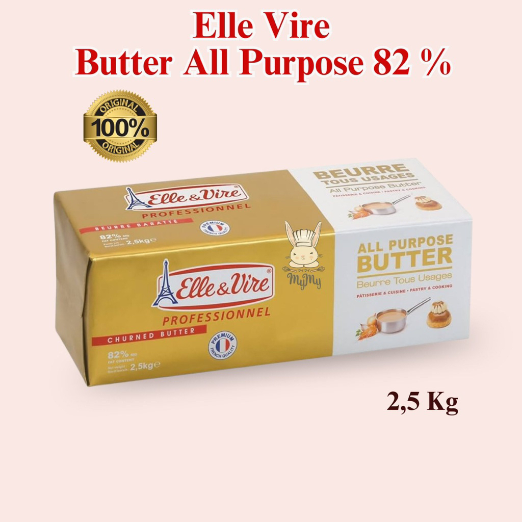 Elle Vire Butter All Purpose Unsalted 2.5 Kg