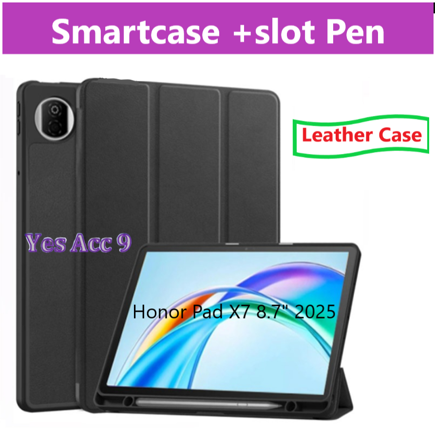 Case HONOR PAD X7 / Casing HONOR PAD X7 | 8.7 2025 Flip Smart Case Leather Cover