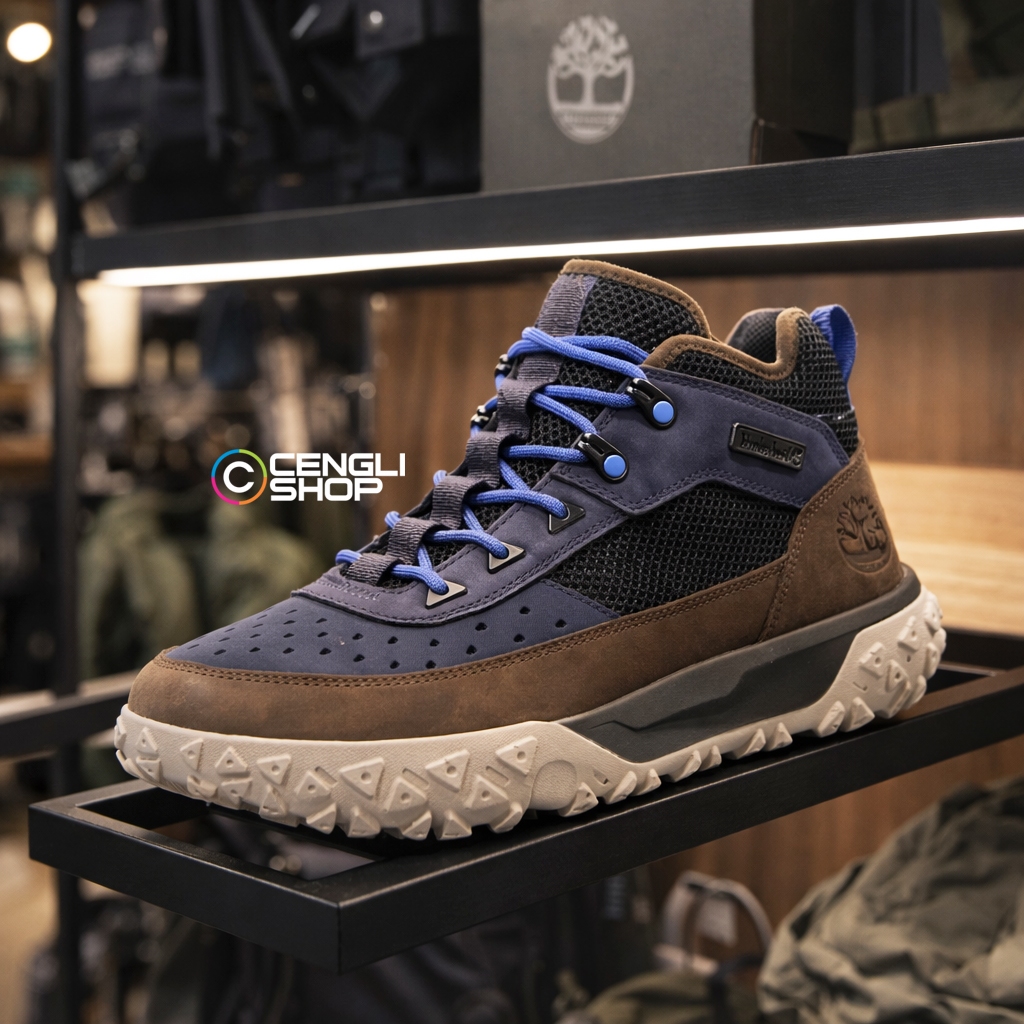 TM55 SEPATU SNEAKERS BOOTS TIMBERLAND PRIA ORIGINAL SNEAKER BOOT KULIT ASLI ORI TERBARU