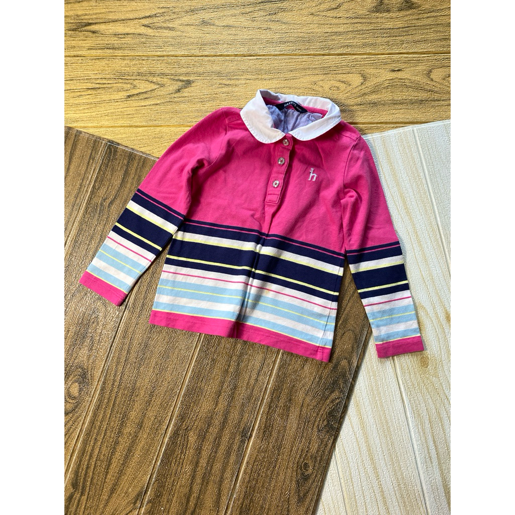 baju atasan anak berkerah branded HAZZYS Size 100 3Y