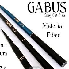Joran Tegek GABUS KING CAT FISH fiber solid murah kaku dan , kuat panjang 180cm - 630cm