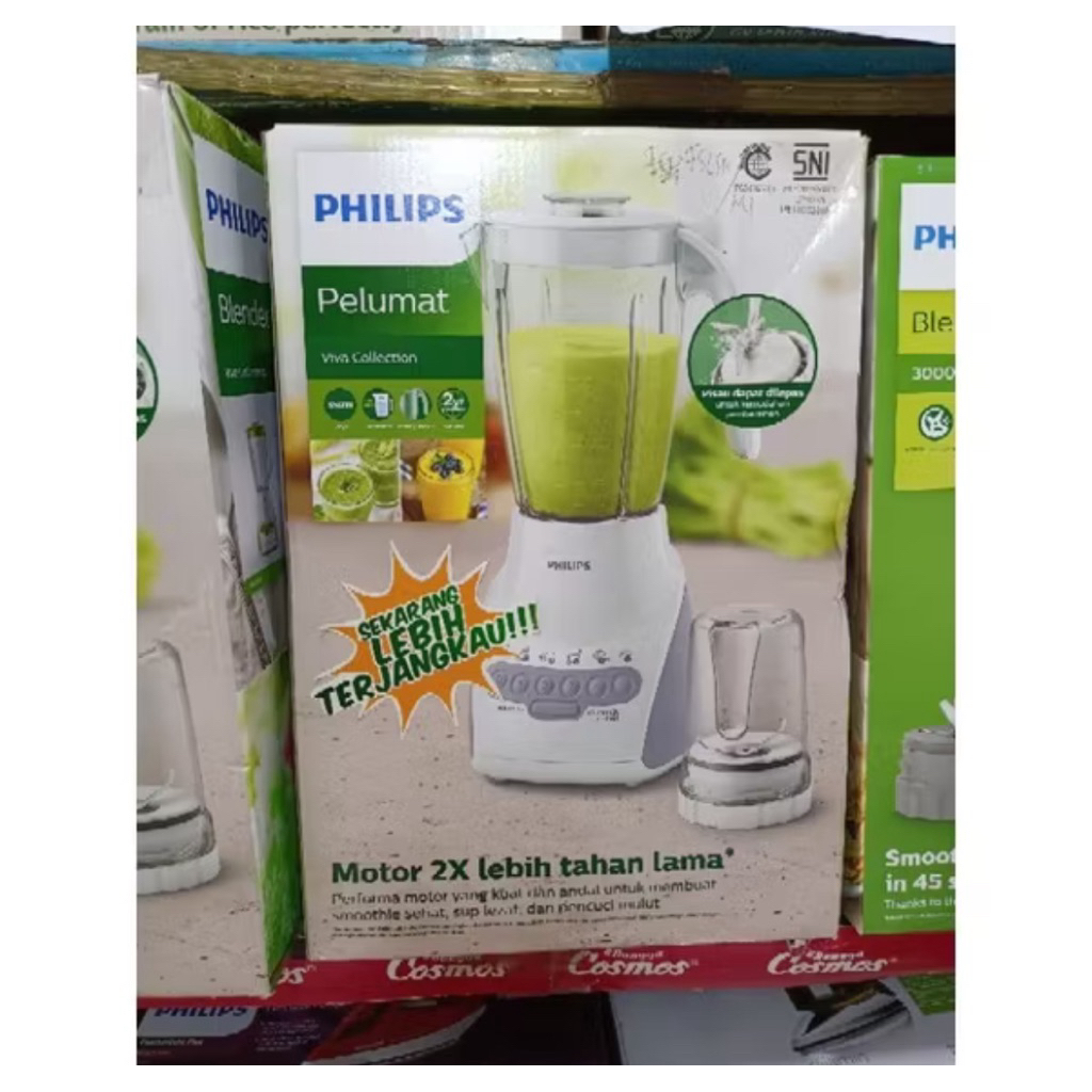 BLENDER PHILIPS HR 2115 GELAS PLASTIK - PHILIPS BLENDER 2L - PHILIPS BLENDER HR 2115 - BLENDER PHILI