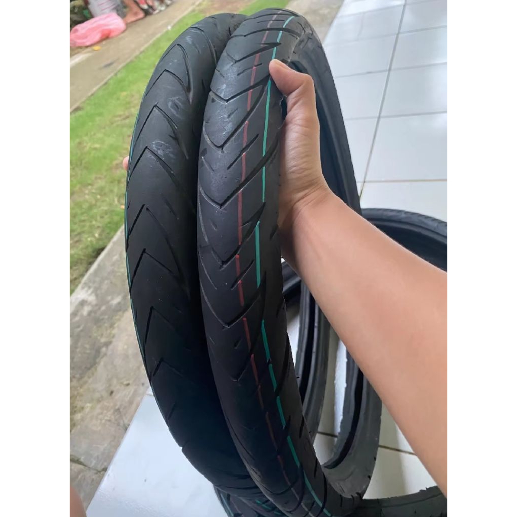 SEPASANG BAN KECIL UK 60/80&50/90 RING 17