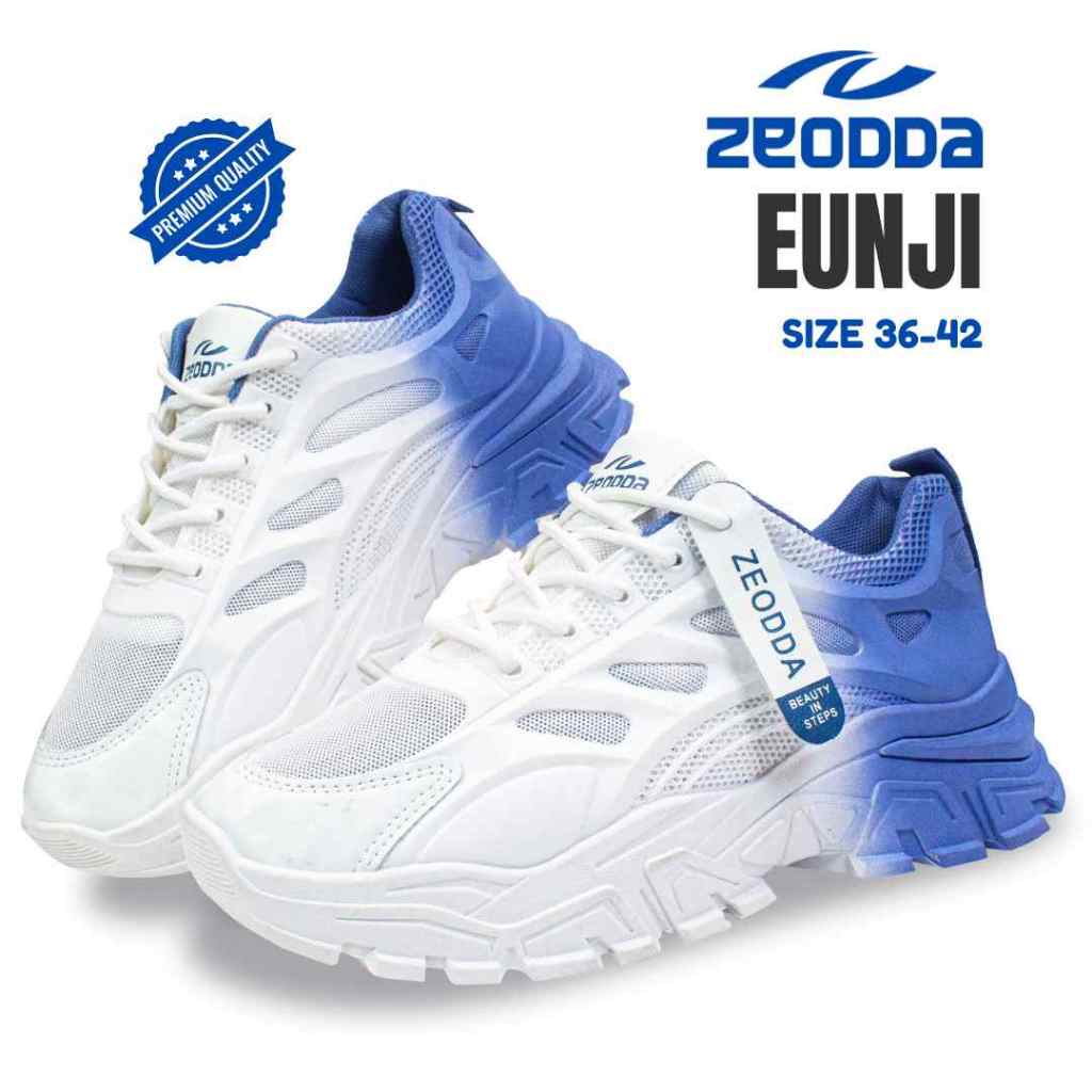 Zeodda Eunji Gradasi Warna Sepatu Fashion  Olah Raga Senam Free Kotak1033