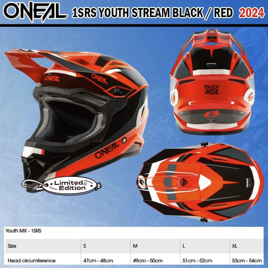 helm trail anak oneal SRS1 helm cross anak