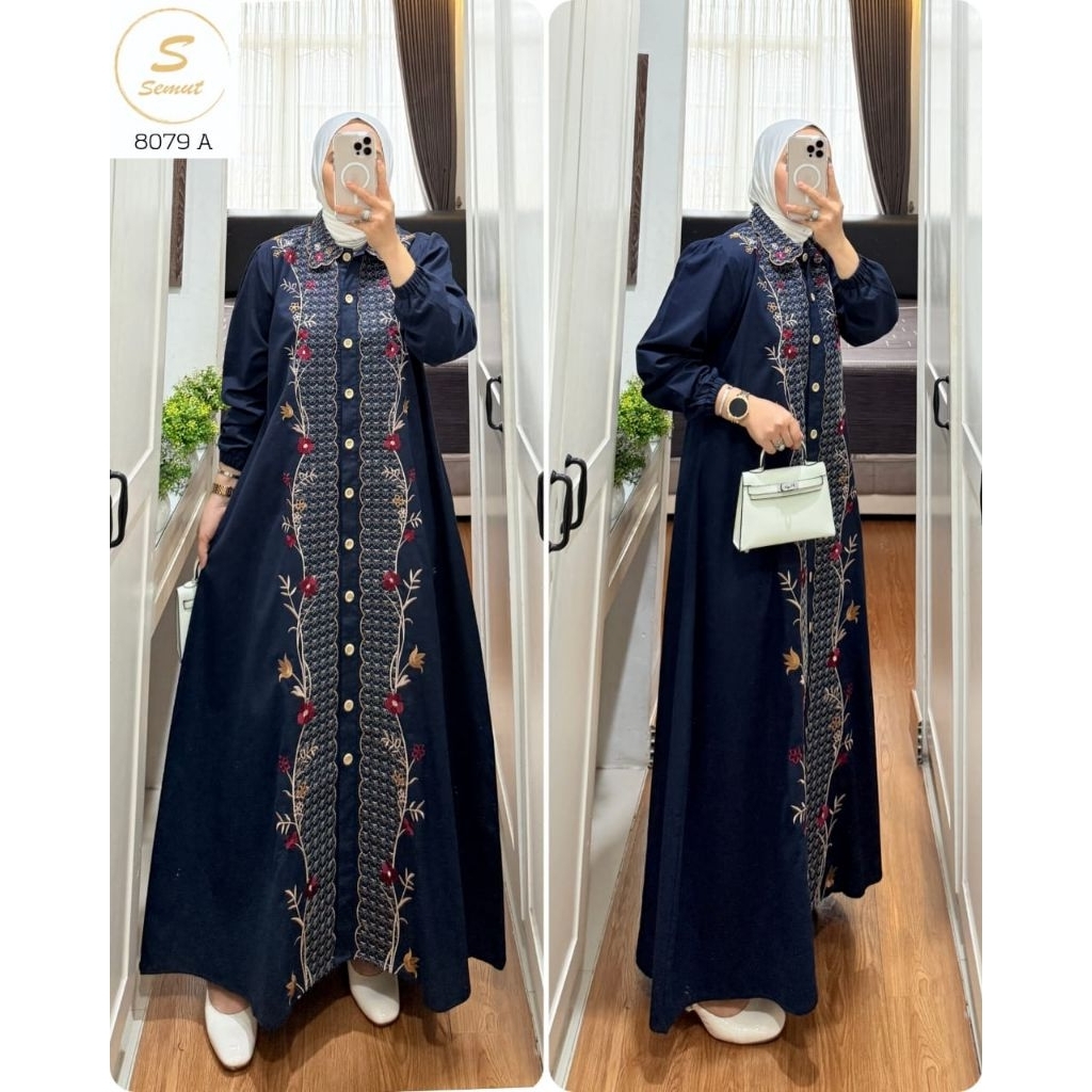 GAMIS DRESS SYAINA BY SEMUT 1214, 8019, 8007, 8051,8079