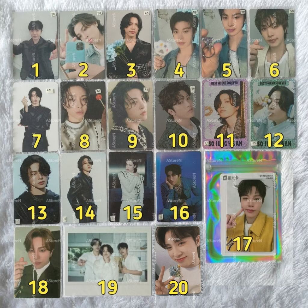 [Ready] Photocard JUNGHWAN TREASURE PLEASURE TC trading card anniversary flawless yellow green pob f