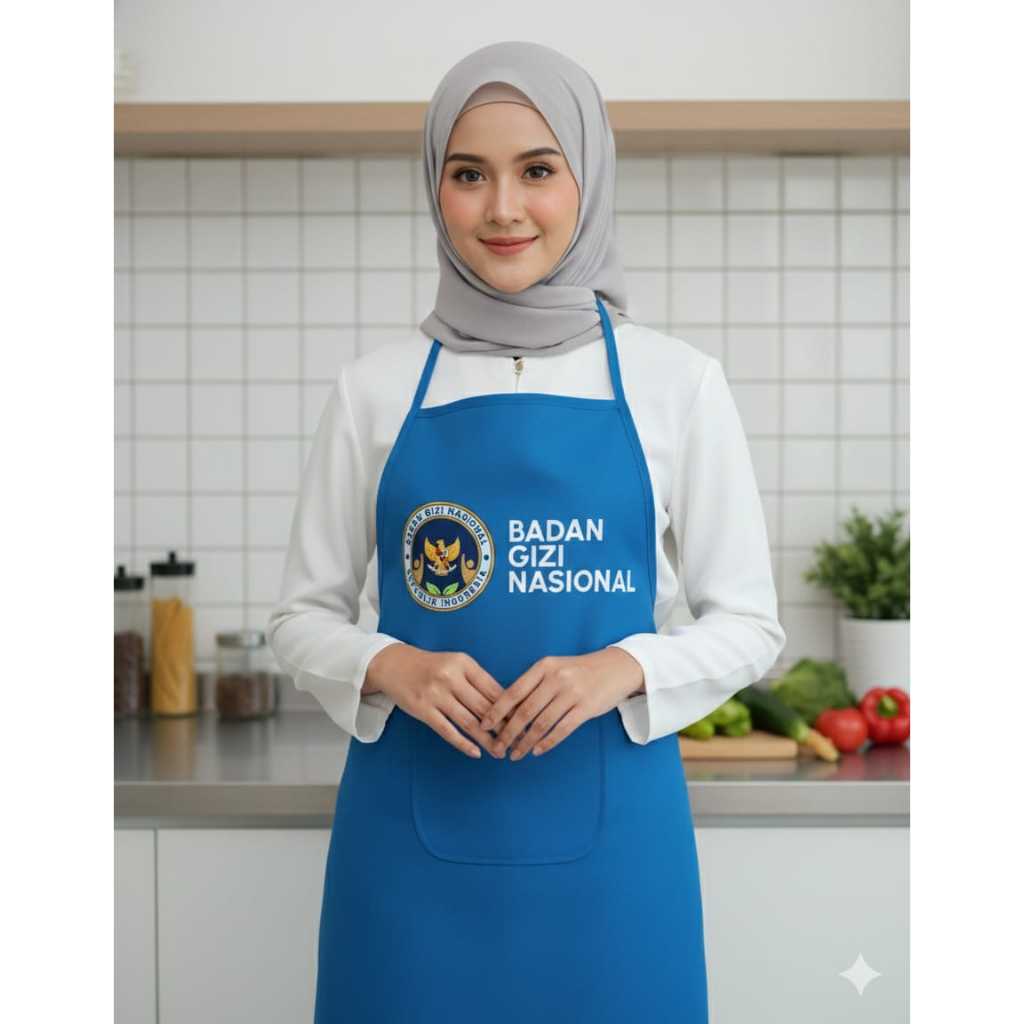 Apron Celemek BGN Dewasa Sablon Logo BGN