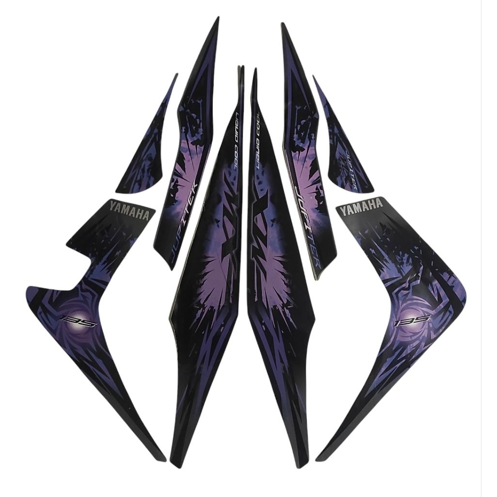 Stiker Striping Lis Body Standart motor Jupiter MX 2010 Warna Ungu