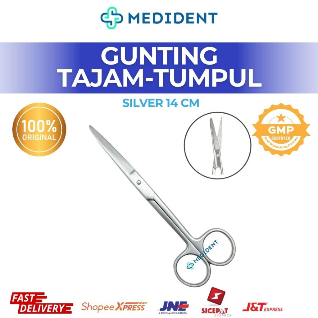 Gunting Medis Stainless / Gunting Dressing Medis / Gunting Kasa Medis / Gunting Medis Operasi
