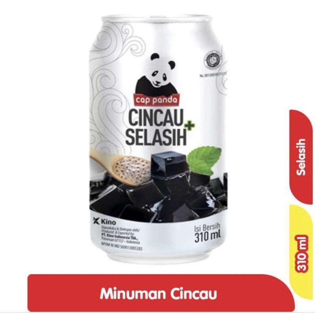 Cap Panda Cincau Selasih Minuman Cincau 310 ml