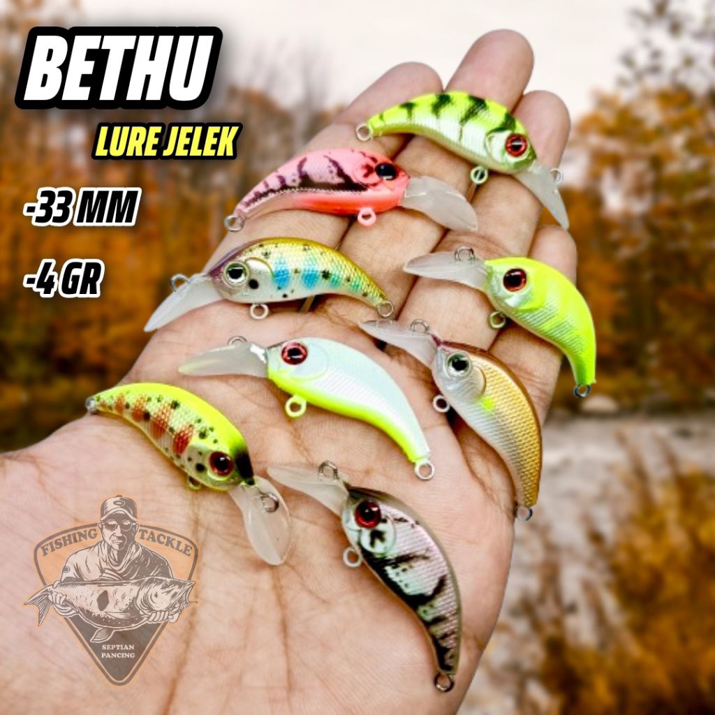 Minnow Bethu Lure Jelek Aik 33S Umpan Casting Mahseer dan Hampala