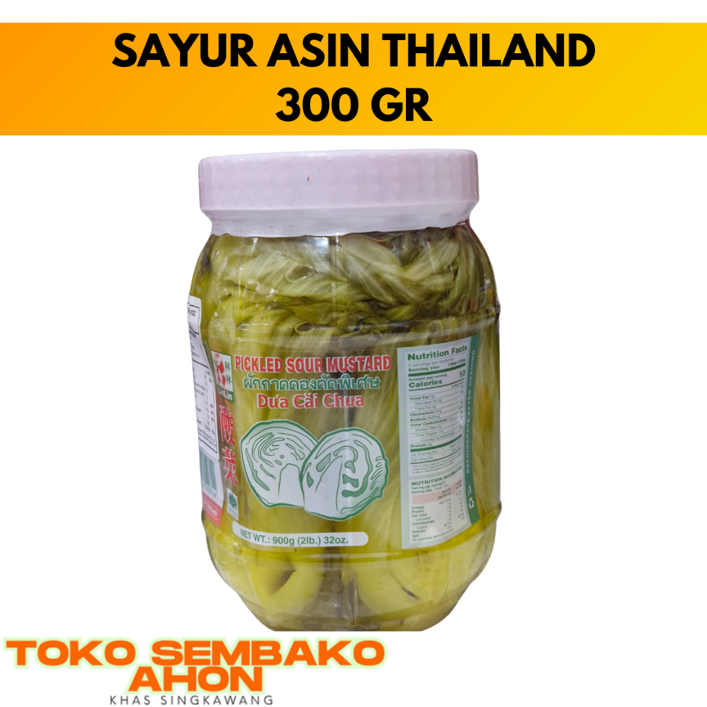 sayur asin thailand lin lin/ LinLin Pickled Sour Mustard Dua Cai Chua 900 gr - Acar Sayur Sawi / Dua