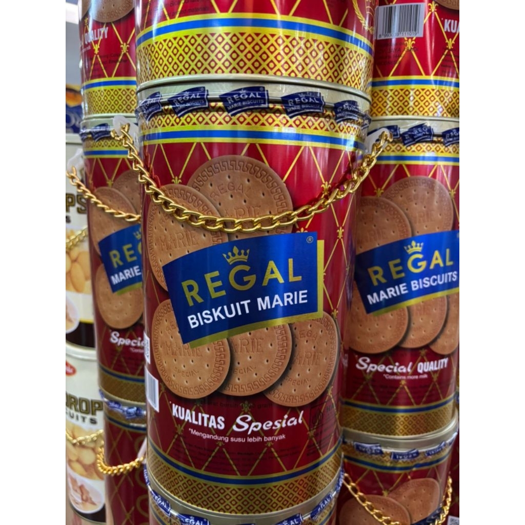 REGAL BISCUIT MARIE Kualitas Spesial Kaleng Besar 1000g