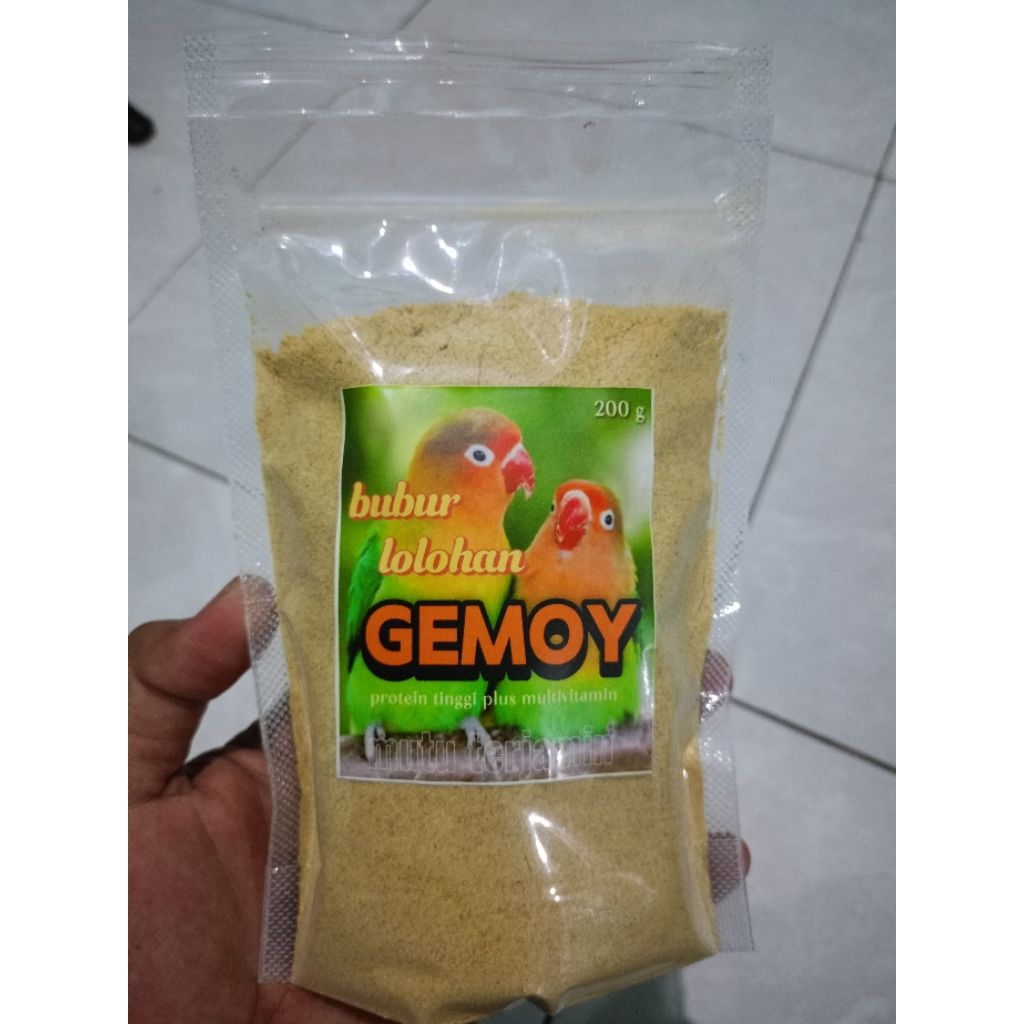 bubur lolohan burung Lovebird