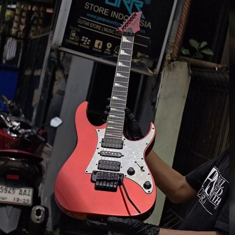 GITAR ELEKTRIK IBANEZ RG350DXZ - CANDY APPLE RED Made in Indonesia