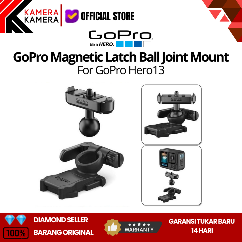 GoPro Magnetic Latch Ball Joint Mount for GoPro HERO13 Original