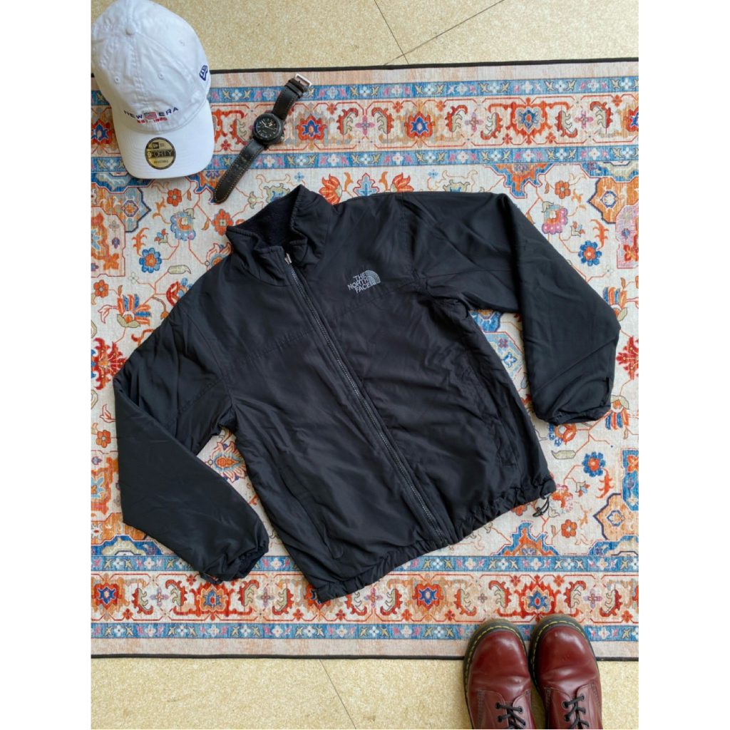 Jacket TNF Reversible Bolak Balik Parasut Sherpa