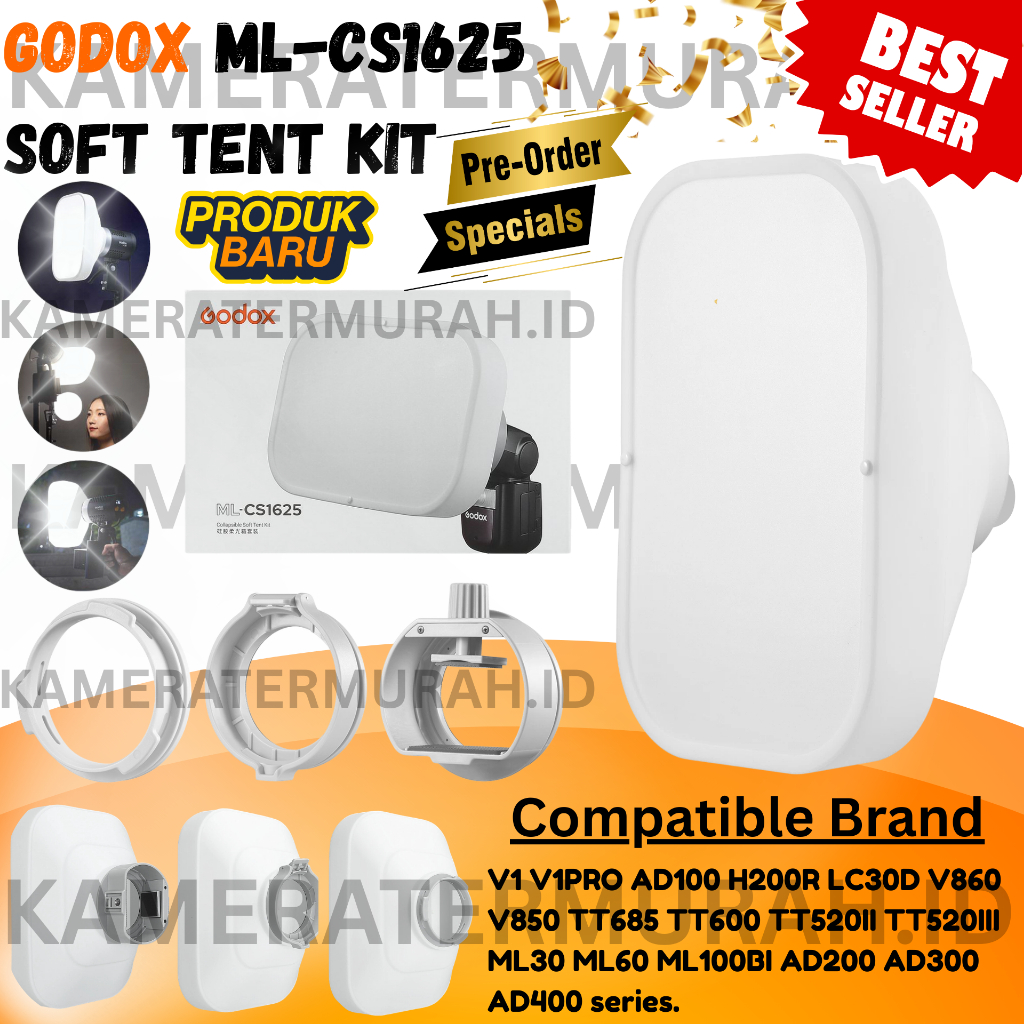 Godox ML-CS1625 Soft Tent Diffuser for Flash and LED Light / Godox Diffuser