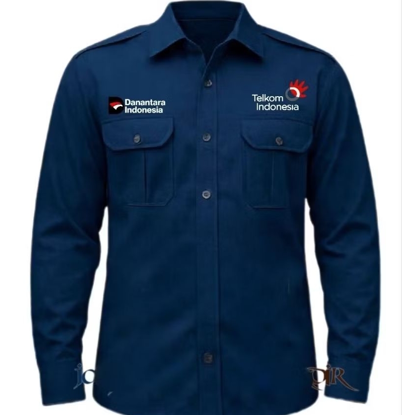 big size kemeja Telkom Indonesia kemeja BUMN baju dinas Telkom Indonesia baju kerja Telkom Indonesia
