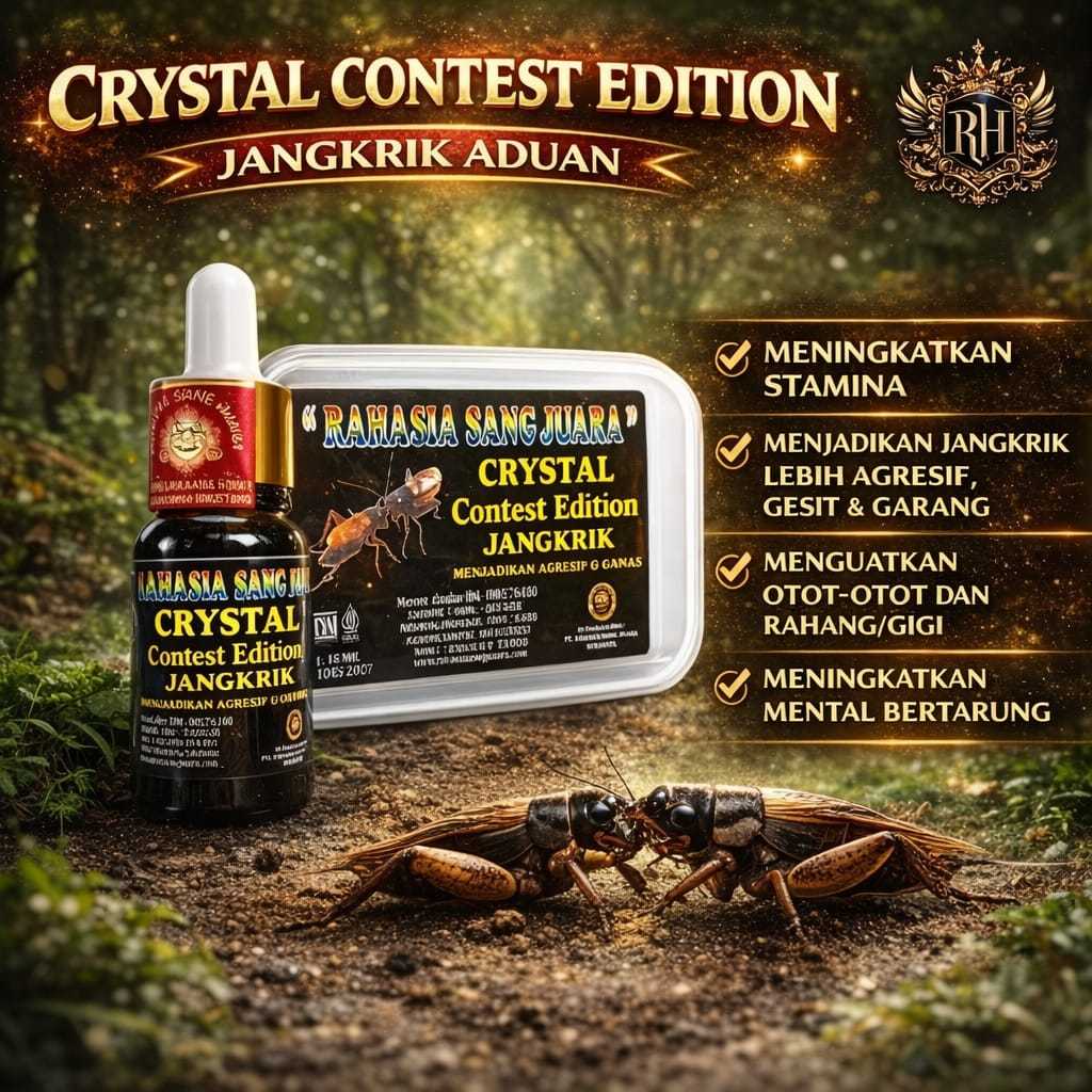 Crystal Contest Edition Jangkrik Aduan 15ml - Doping Jangkrik Aduan Tambah Agresif & Ganas