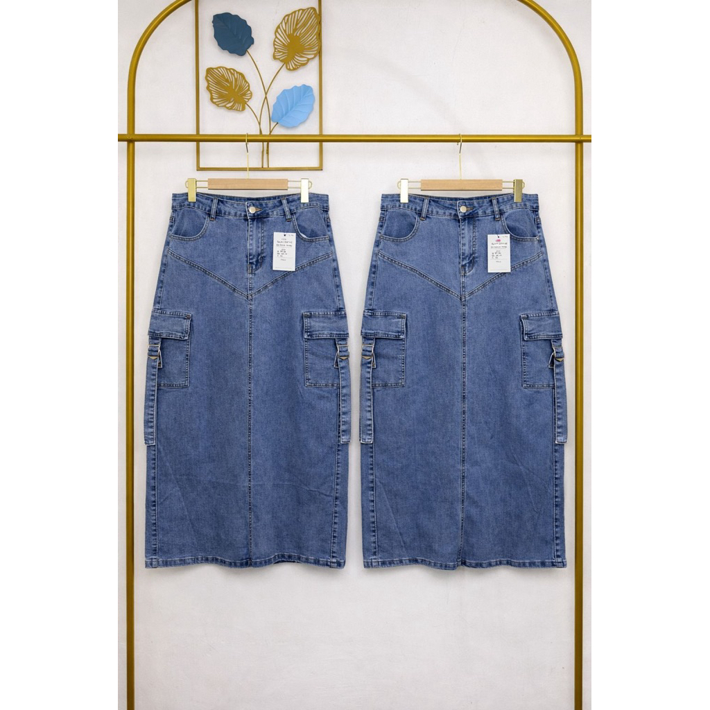 ROK DENIM CARGO JUMBO SUPER PREMIUM IMPORT