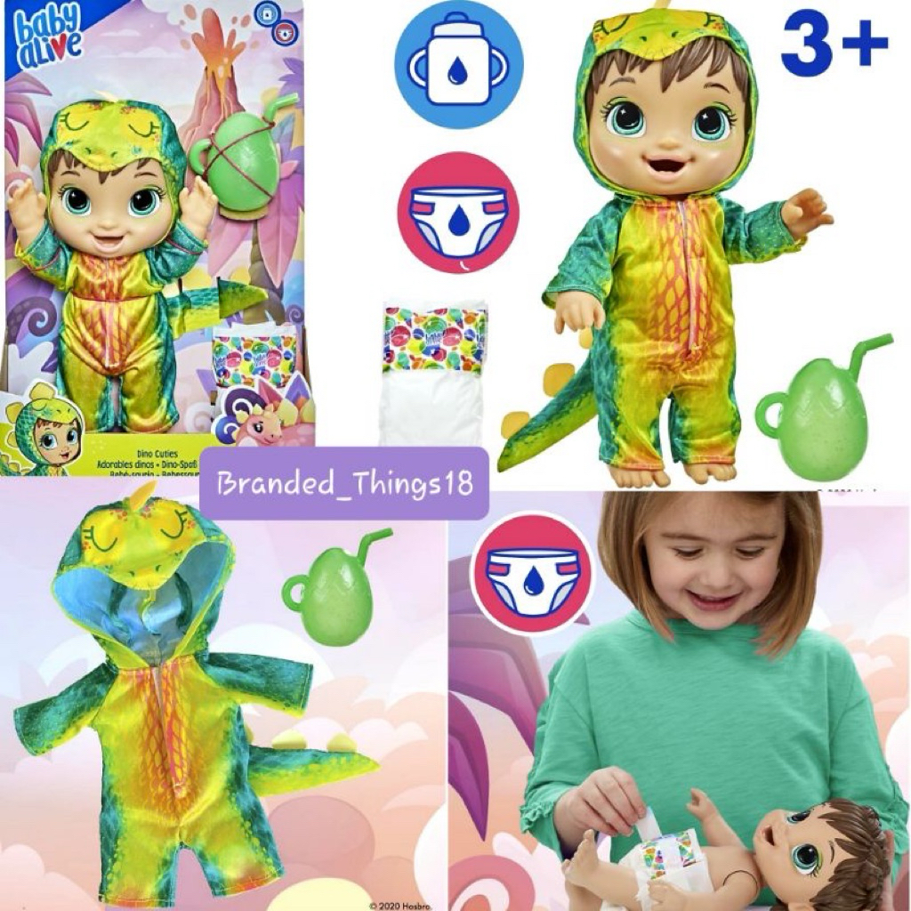 Boneka Baby Alive Cutie Dino Tiny Corn Stegosaurus Dinosaurus TinyCorns Panda Unicorn tiny corn Lil 