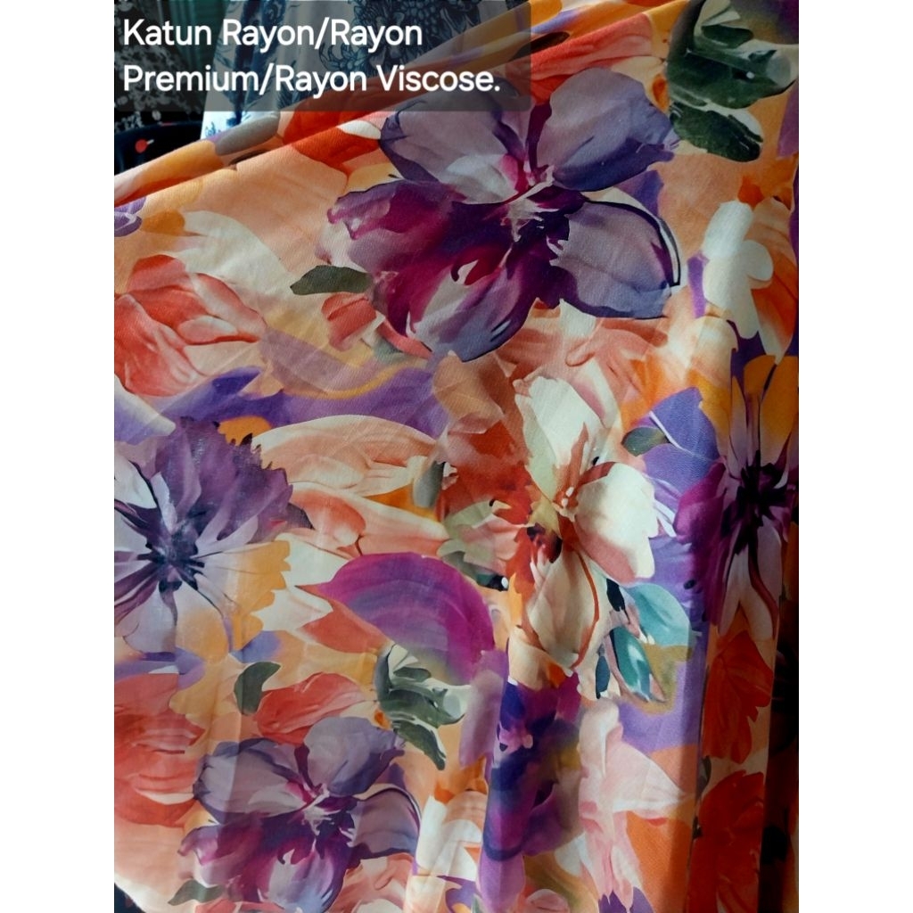 Katun Rayon/Rayon Premium/Rayon Viscose.|1brl|. (harga tertera 50cm)