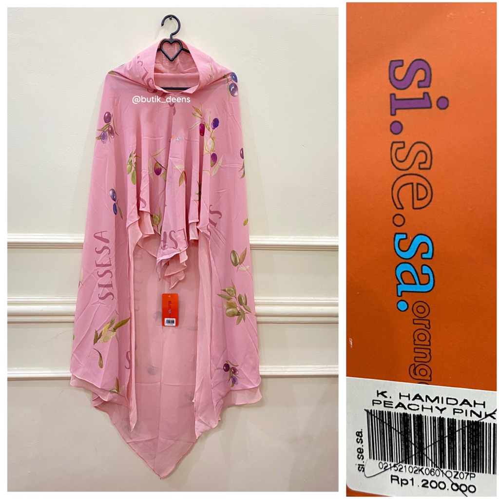 sisesa khimar peachy pink