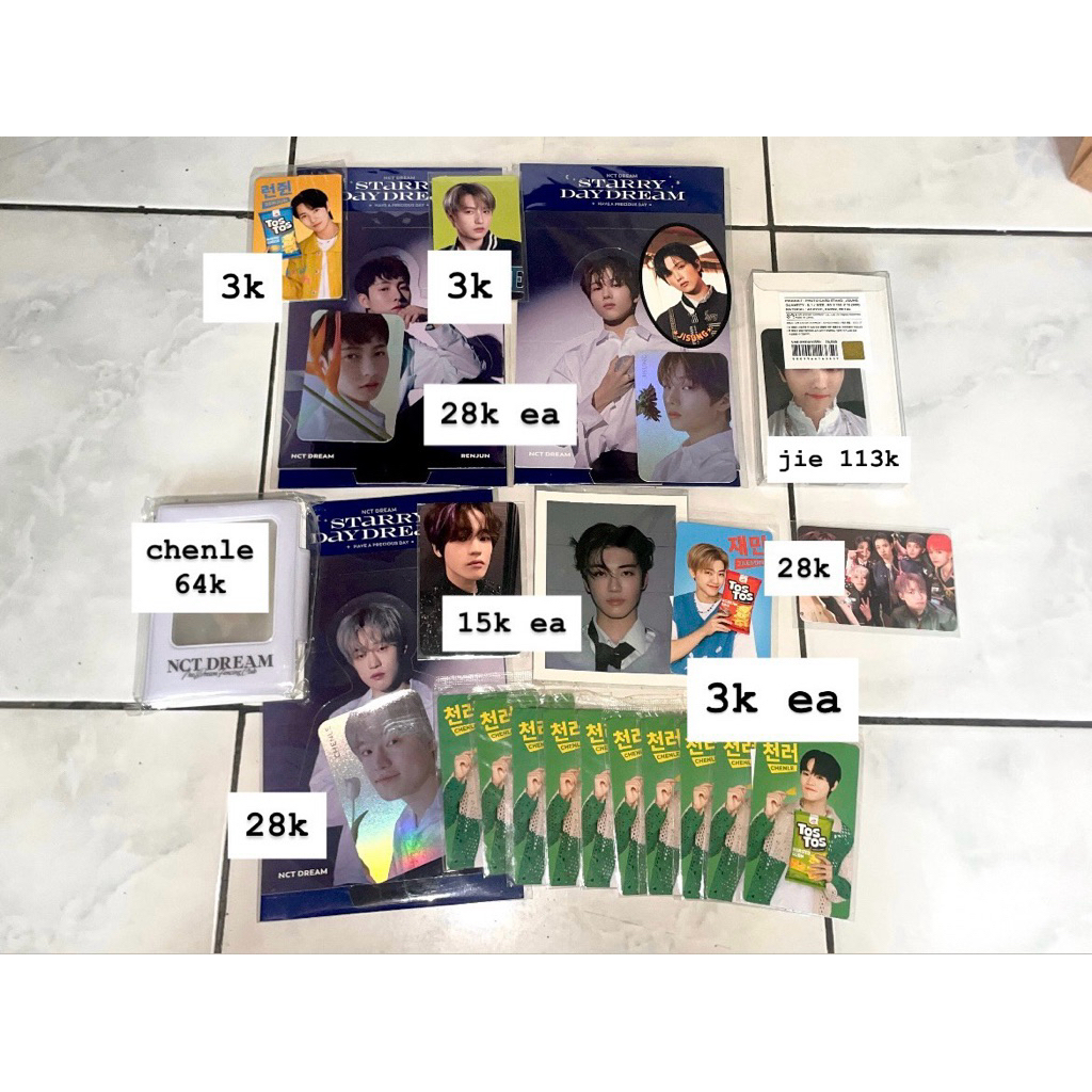 pc merch md nct dream renjun jaemin chenle jisung