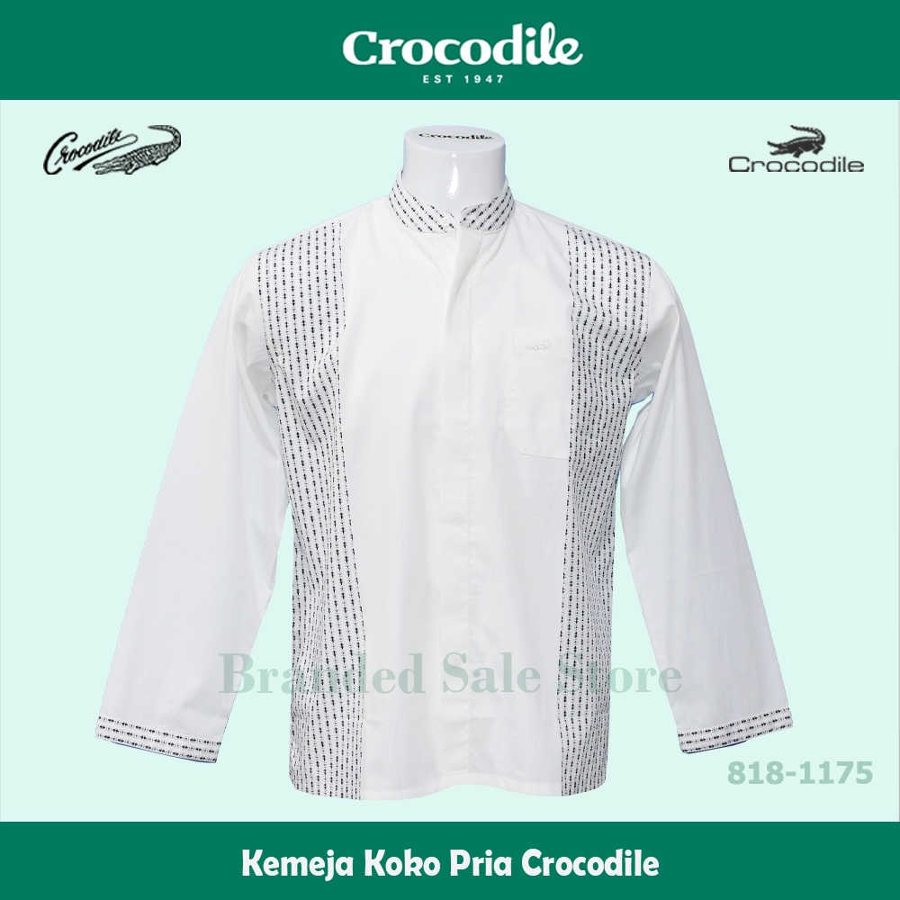 Baju Koko Crocodile / Kemeja Muslim Pria Modern Lengan Panjang Crocodile 818-1175-03