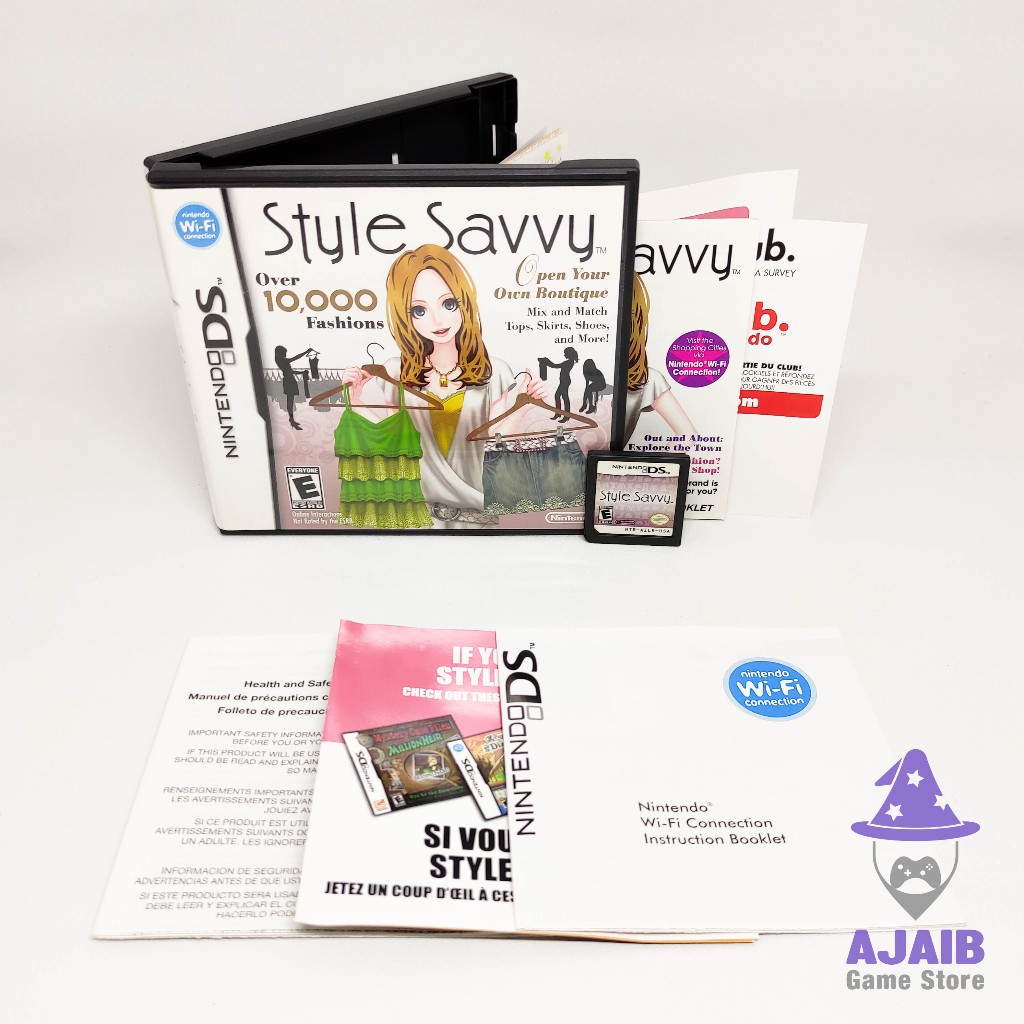 Style Savvy Nintendo DS DSi 3DS 2DS Game