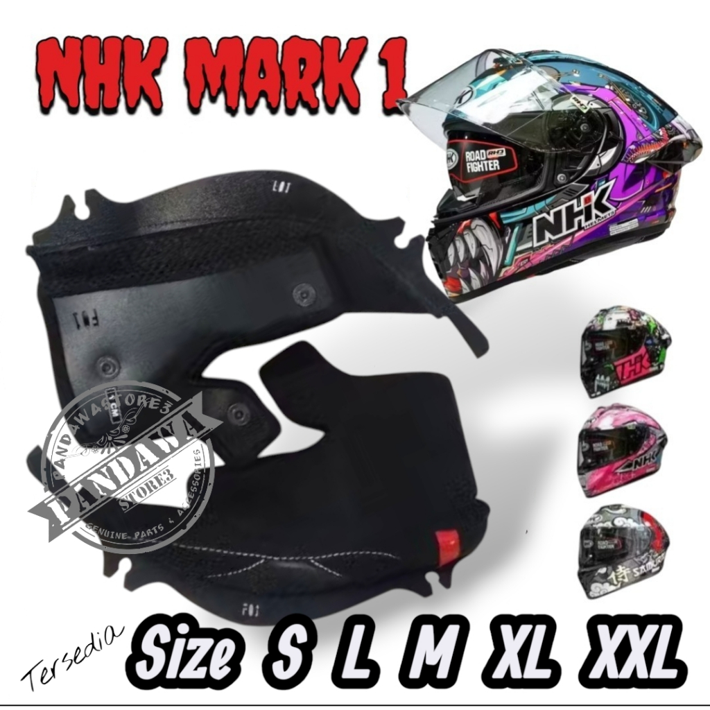 busa NHK Mark-1 2V | Mark-1 DOUBLE Visor | check pad dan crown pad Original