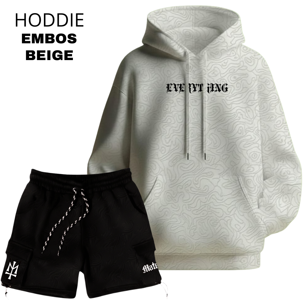 Oneset Hoodie Celana Pendek Pria Wanita Distro Stelan Sweater Celana Cargo Cowok Cewek Outfit Style 