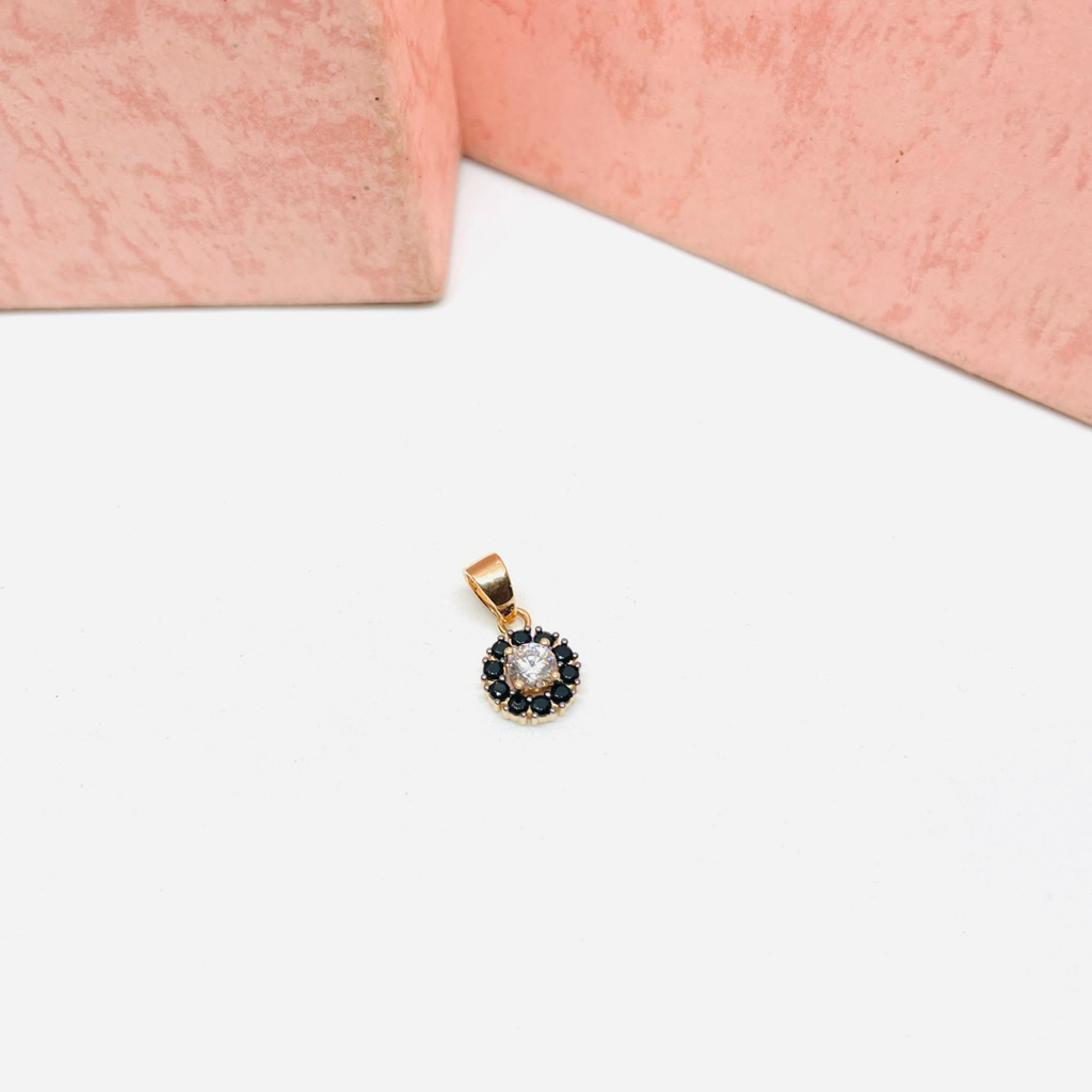 Liontin mata hitam Emas Asli kadar 300/6k