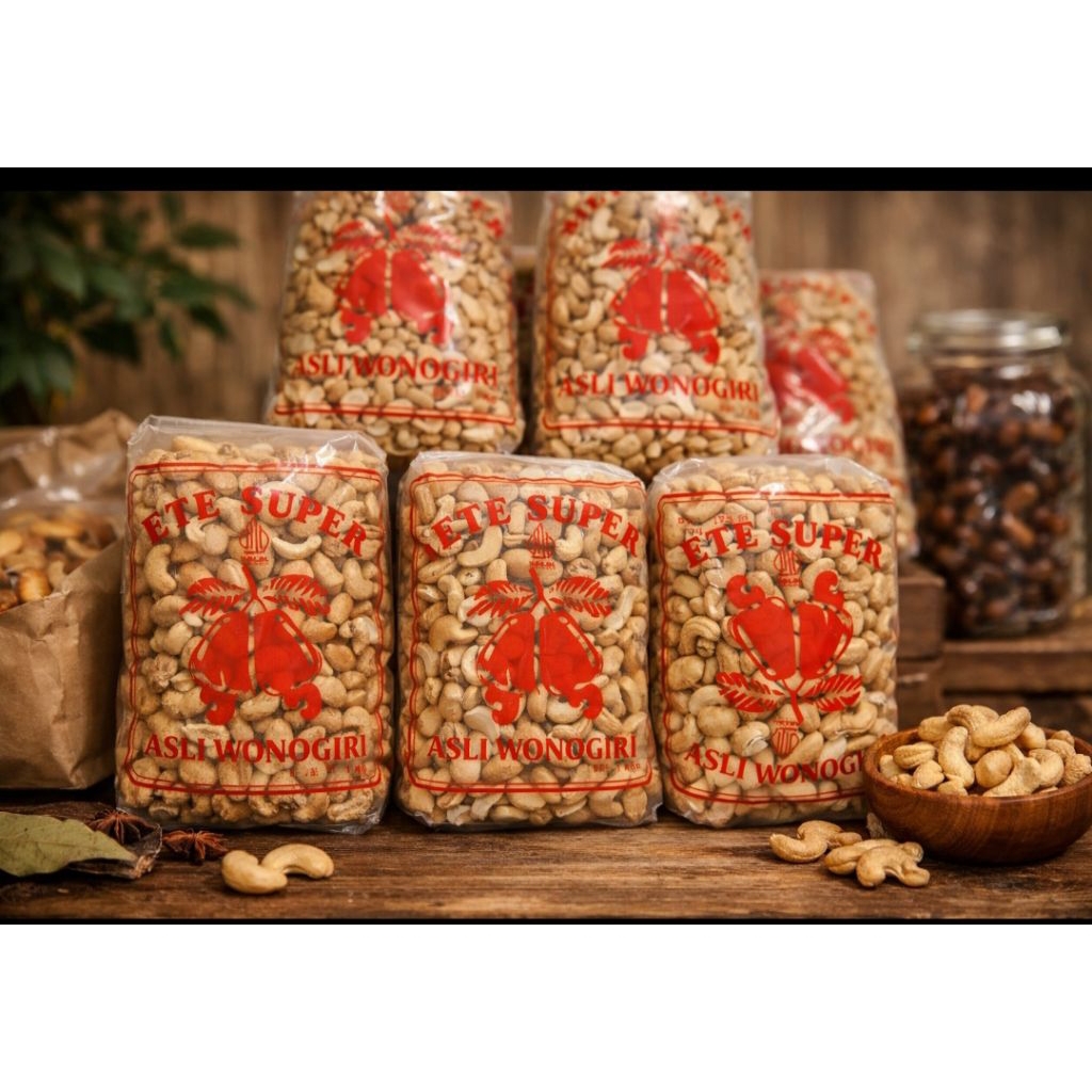 Kacang Mete 1kg Premium Gurih Creamy Kacang Mete Kupas wonogiri Kualitas Super Snack Kacang Mete