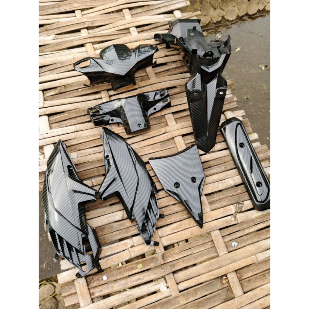 COVER PAKETAN BODY VARIO TEKNO CARBU 110 FULL CARBON