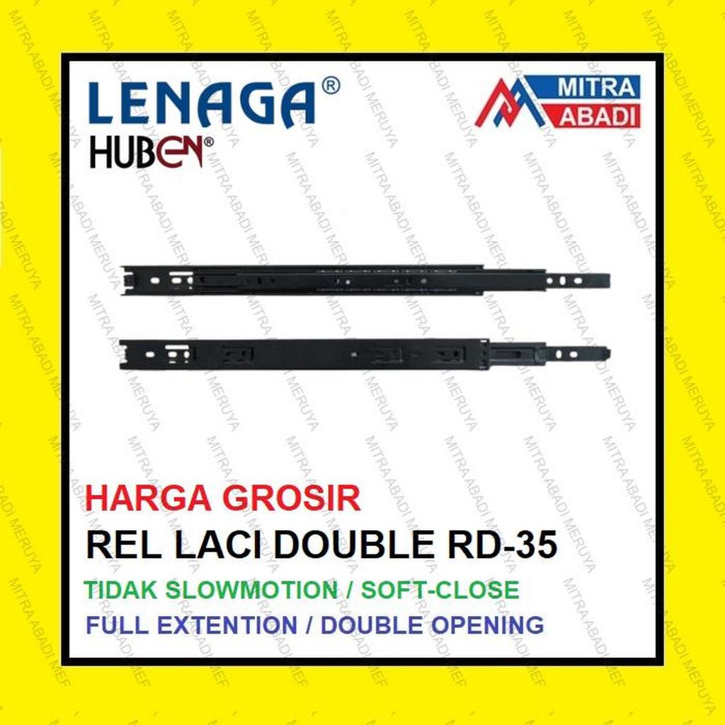 GROSIR RD-35-45 CM Rel Laci Full Extension LENAGA by HUBEN RD35 - 45 CM
