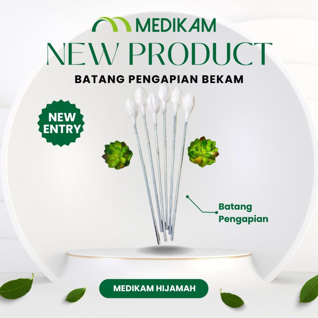 Medikam Hijamah Sumbu Obor Bekam/Alat Bantu Terapi Kop Kaca 1pcs