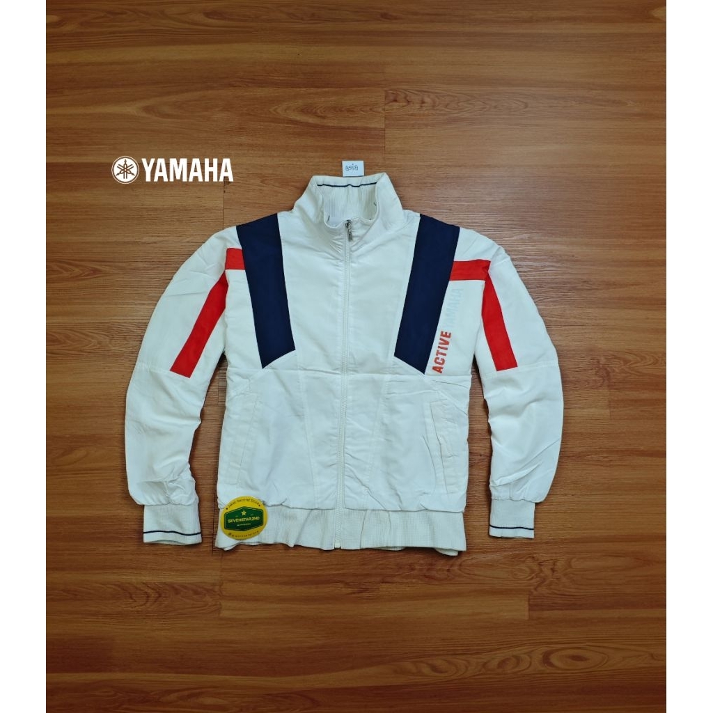 vintage yamaha windbreaker bikers jacket