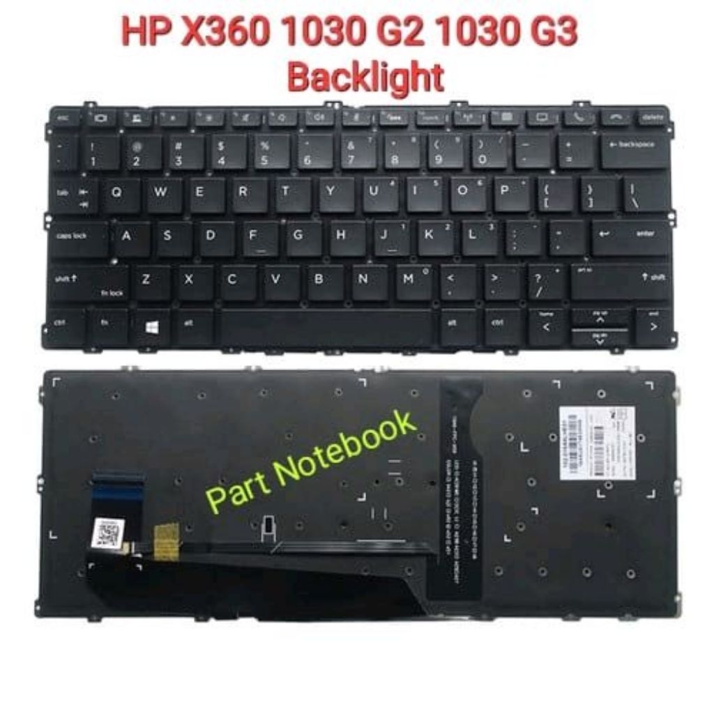 KEYBOARD HP ELITEBOOK X360 1030 G2 1030 G3 BACKLIGHT