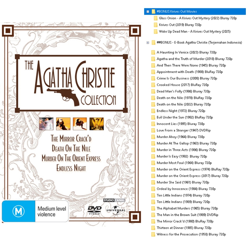 Agatha Christie Muvi Koleksi and Knives Out Trilogy