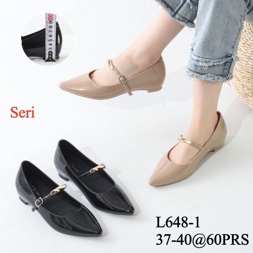 Sepatu Wanita Terbaru/Sepatu Flat Shoes Jelly HYS NEW L648/Sepatu Balet Karet Kekinian