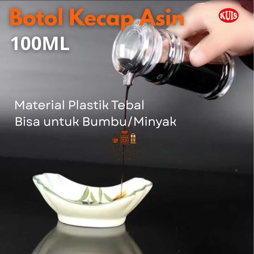 Botol Soyu Kecap Asin 100ML/Tempat Kecap Akrilik Premium